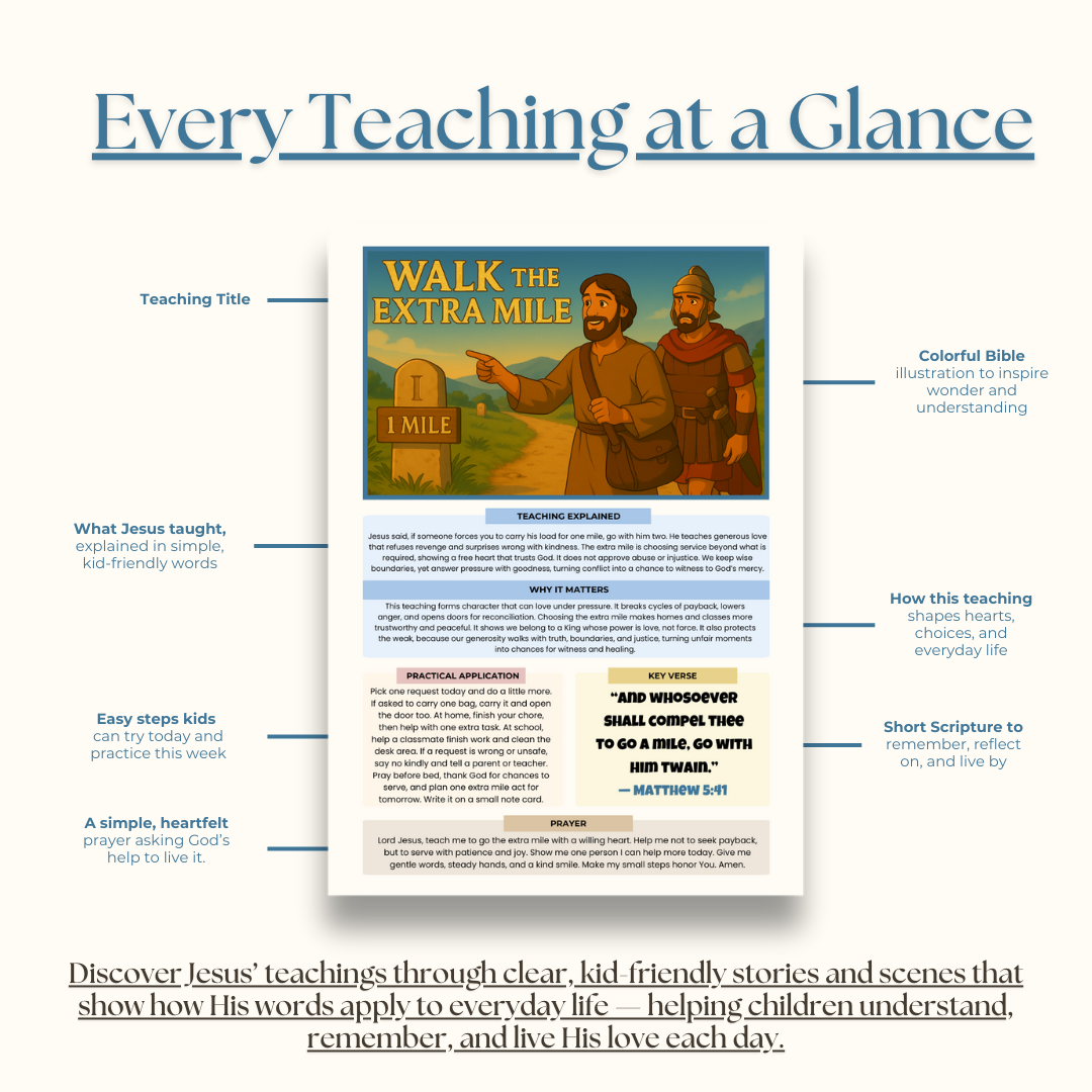 Jesus's teachings made simple for kids